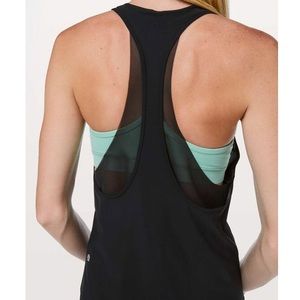 Lululemon Never Still Black Run Tank Top Size 8 / Medium